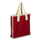 Xl Cotton Canvas Color Bag (20'' W X 15'' H) 12 Oz-Bag-Brand Your Tote-Red-Natural-Brand Your Tote