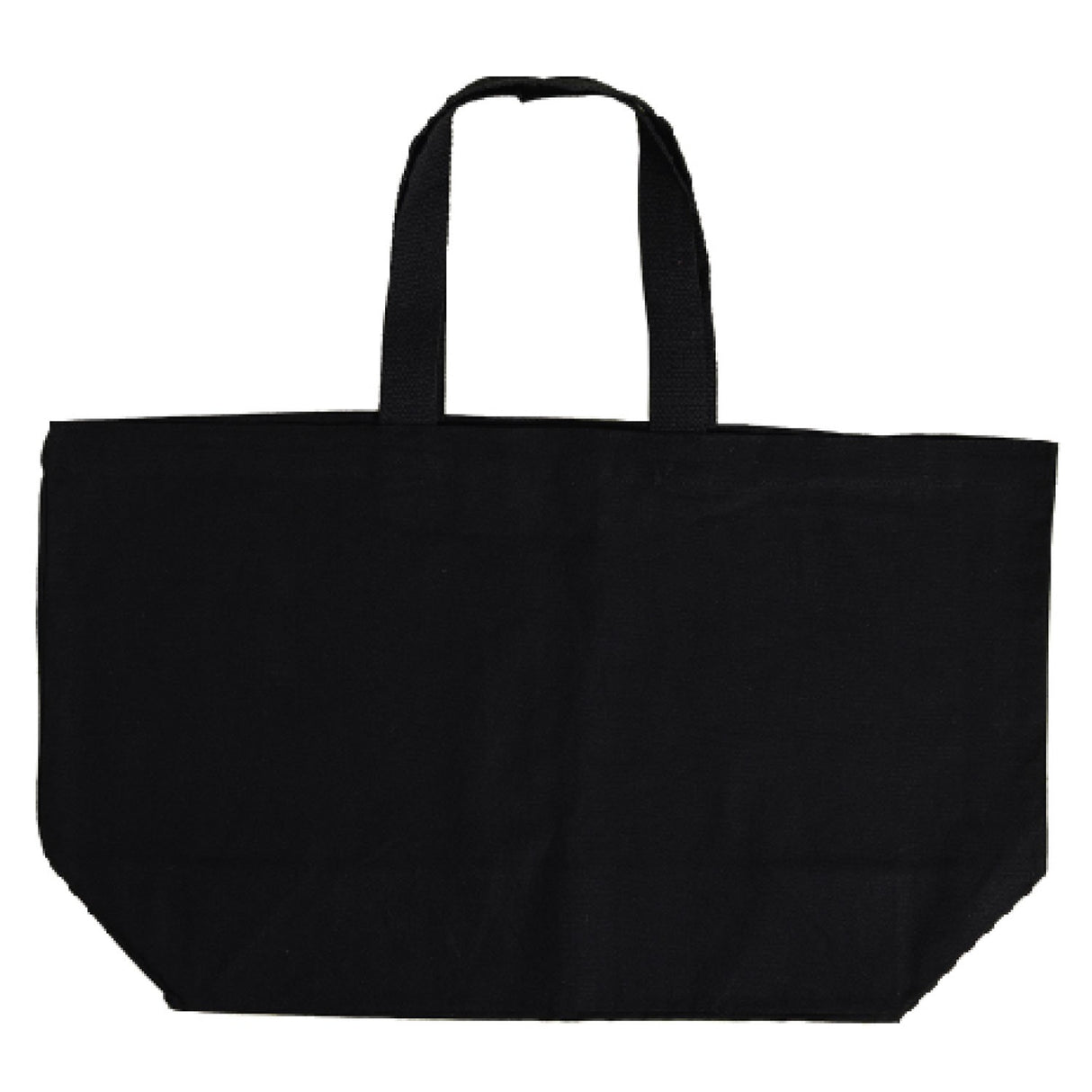 Xl Cotton Canvas Grande Tote Bag (27'' W X 16'' H) 10 Oz-Tote Bag-Brand Your Tote-Black-Brand Your Tote
