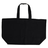 Xl Cotton Canvas Grande Tote Bag (27'' W X 16'' H) 10 Oz-Tote Bag-Brand Your Tote-Black-Brand Your Tote