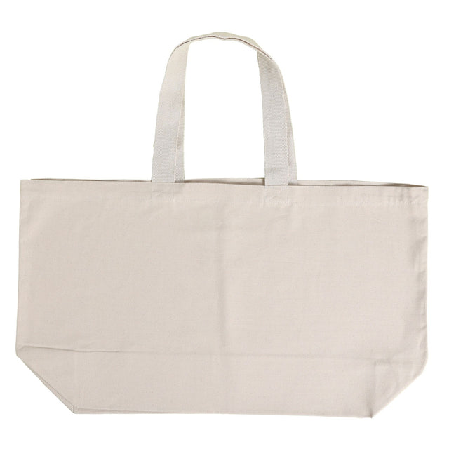 Xl Cotton Canvas Grande Tote Bag (27'' W X 16'' H) 10 Oz-Tote Bag-Brand Your Tote-Natural-Brand Your Tote