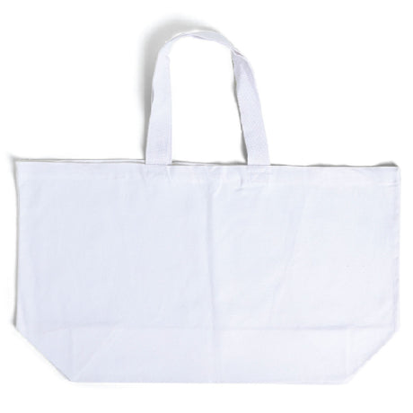 Xl Cotton Canvas Grande Tote Bag (27'' W X 16'' H) 10 Oz-Tote Bag-Brand Your Tote-White-Brand Your Tote