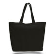 Xl Cotton Canvas Instyle Tote Bag (23'' W X 17'' H) 12 Oz-Tote Bag-Brand Your Tote-Black-Brand Your Tote