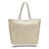 Xl Cotton Canvas Instyle Tote Bag (23'' W X 17'' H) 12 Oz-Tote Bag-Brand Your Tote-Natural-Brand Your Tote