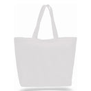 Xl Cotton Canvas Instyle Tote Bag (23'' W X 17'' H) 12 Oz-Tote Bag-Brand Your Tote-White-Brand Your Tote