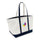 Xl Cotton Canvas Premium Canvas Tote Bag (28'' W X 15'' H) 24 Oz-Tote Bag-Brand Your Tote-Natural-Navy Blue-Brand Your Tote