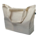 Xl Cotton Canvas Tote Bag (20'' W X 15'' H) 12 Oz-Tote Bag-Brand Your Tote-Natural-Brand Your Tote