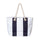 Xl Dobby Cotton Beach Club Tote Bag (22'' W X 14.9'' H) 18 Oz-Tote Bag-Brand Your Tote-Navy Blue-Brand Your Tote