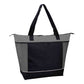 Xl Polyester Cooler Tote Bag (22'' W X 16'' H) 600D-Tote Bag-Brand Your Tote-Grey-Black-Brand Your Tote