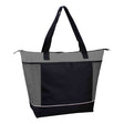 Xl Polyester Cooler Tote Bag (22'' W X 16'' H) 600D-Tote Bag-Brand Your Tote-Grey-Black-Brand Your Tote