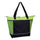 Xl Polyester Cooler Tote Bag (22'' W X 16'' H) 600D-Tote Bag-Brand Your Tote-Lime Green-Black-Brand Your Tote