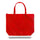 Xl Polypropylene Zippered Tote Bag (20'' W X 15'' H) 100 Gsm-Tote Bag-Brand Your Tote-Red-Brand Your Tote