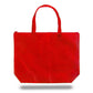 Xl Polypropylene Zippered Tote Bag (20'' W X 15'' H) 100 Gsm-Tote Bag-Brand Your Tote-Red-Brand Your Tote